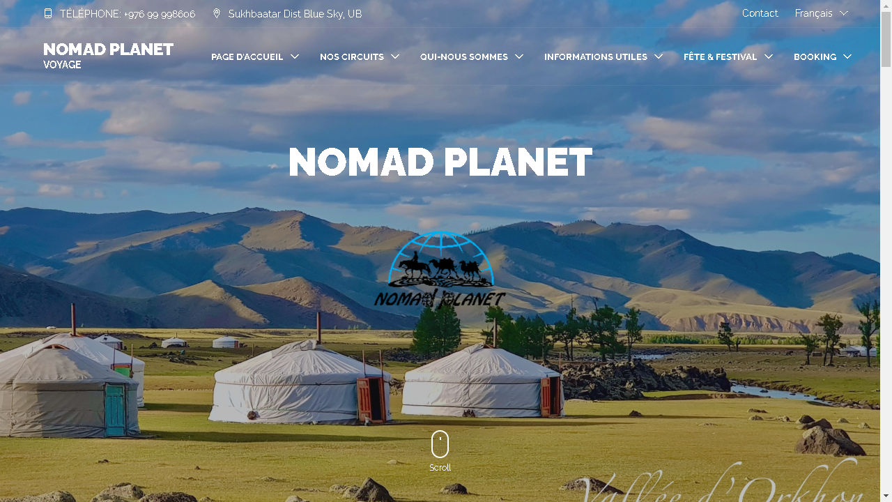 Capture d'écran de http://www.nomad-planet.com/